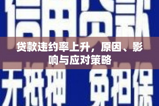 鼎城贷款违约率上升，原因、影响与应对策略