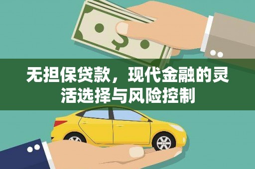 鼎城无担保贷款，现代金融的灵活选择与风险控制