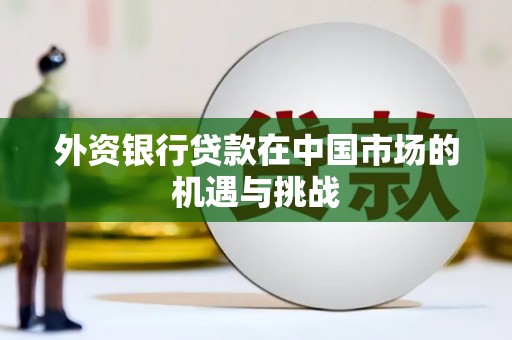 鼎城外资银行贷款在中国市场的机遇与挑战