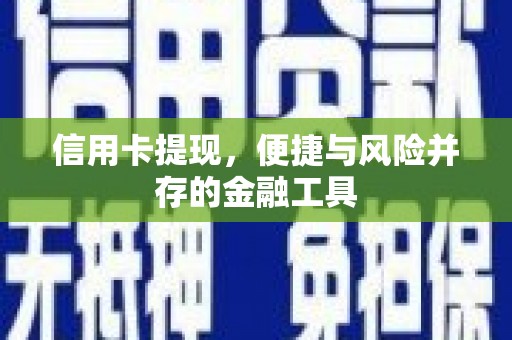 鼎城信用卡提现，便捷与风险并存的金融工具