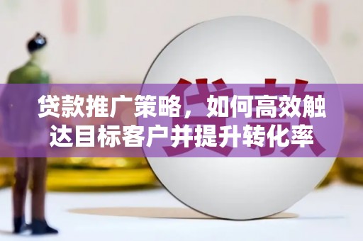 鼎城贷款推广策略，如何高效触达目标客户并提升转化率