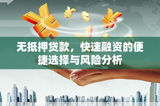 鼎城无抵押贷款，快速融资的便捷选择与风险分析