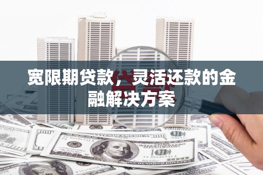 鼎城宽限期贷款，灵活还款的金融解决方案
