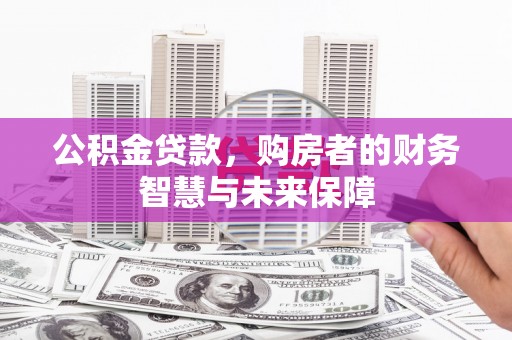 鼎城公积金贷款，购房者的财务智慧与未来保障