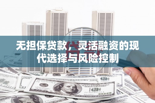 鼎城无担保贷款，灵活融资的现代选择与风险控制