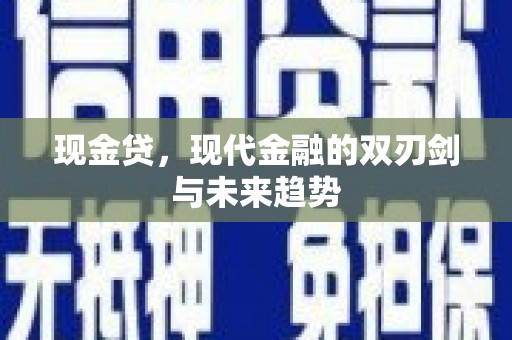 鼎城现金贷，现代金融的双刃剑与未来趋势