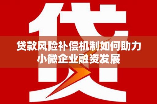 鼎城贷款风险补偿机制如何助力小微企业融资发展
