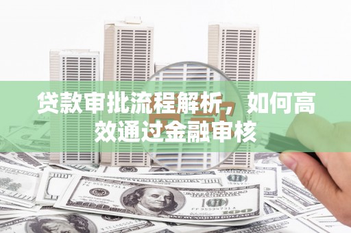 鼎城贷款审批流程解析，如何高效通过金融审核
