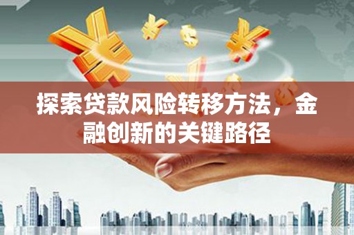 鼎城探索贷款风险转移方法，金融创新的关键路径