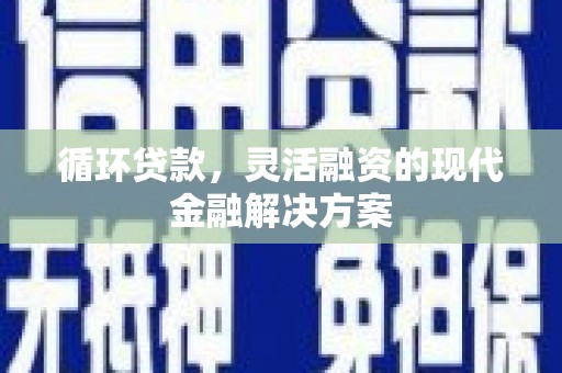 鼎城循环贷款，灵活融资的现代金融解决方案