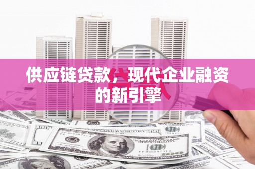 鼎城供应链贷款，现代企业融资的新引擎