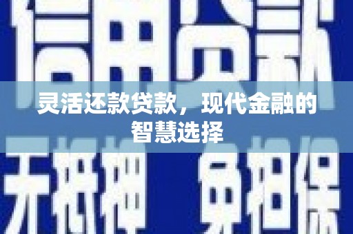 鼎城灵活还款贷款，现代金融的智慧选择