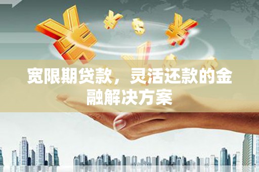 鼎城宽限期贷款，灵活还款的金融解决方案