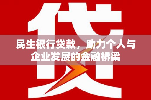 鼎城民生银行贷款，助力个人与企业发展的金融桥梁