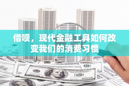 鼎城借呗，现代金融工具如何改变我们的消费习惯