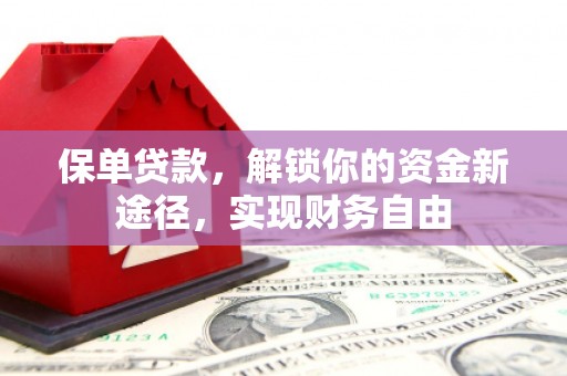 鼎城保单贷款，解锁你的资金新途径，实现财务自由