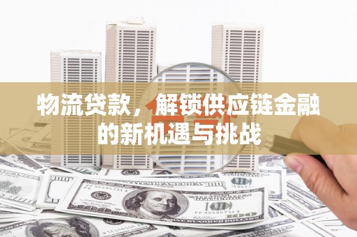 鼎城物流贷款，解锁供应链金融的新机遇与挑战