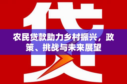 鼎城农民贷款助力乡村振兴，政策、挑战与未来展望