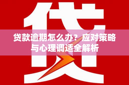 鼎城贷款逾期怎么办？应对策略与心理调适全解析