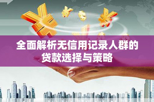 鼎城全面解析无信用记录人群的贷款选择与策略
