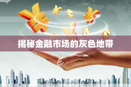 鼎城揭秘金融市场的灰色地带
